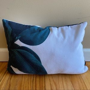 Society6 Leafy Design Rectangular Throw Pillow